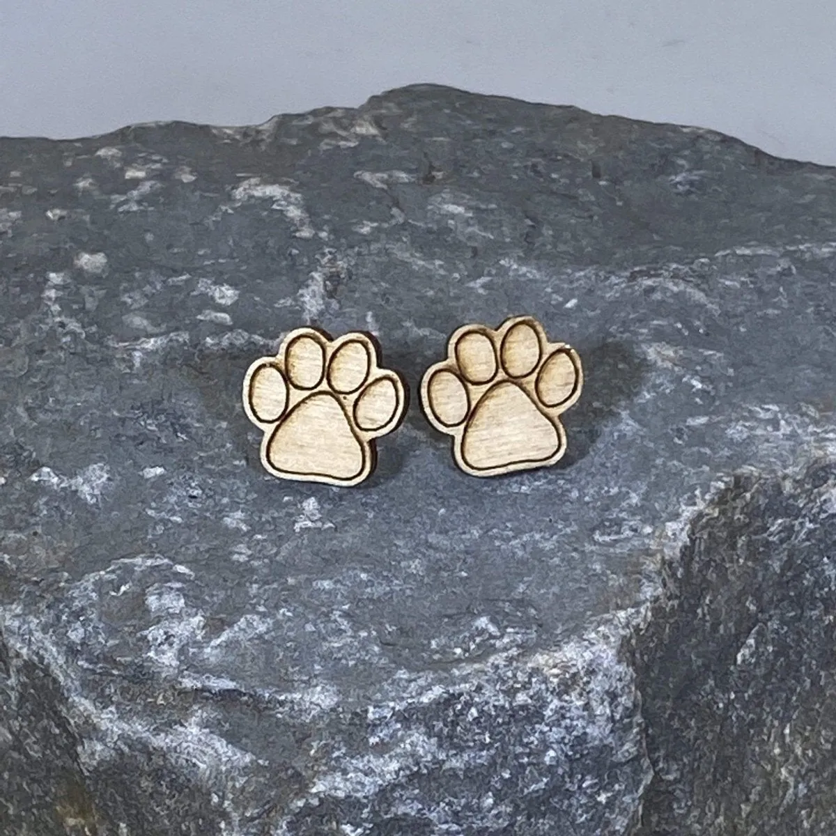Paw Print Dangle Earrings by Cate's Concepts, LLC