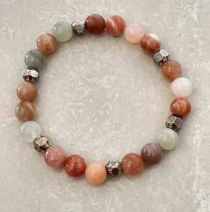 Peach Moonstone Bracelet