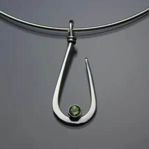 Peridot Pendant Necklace PEN030PR Sterling Silver or 14K Gold by John Tzelepis Jewelry