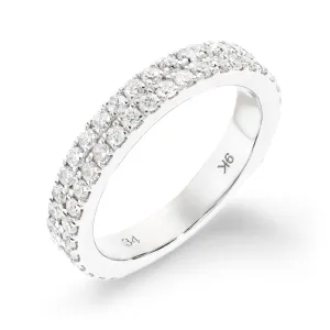 Princess Double Row Diamond Band