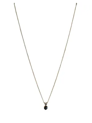 R 10k Gold Necklace Aquamarine Earring Set