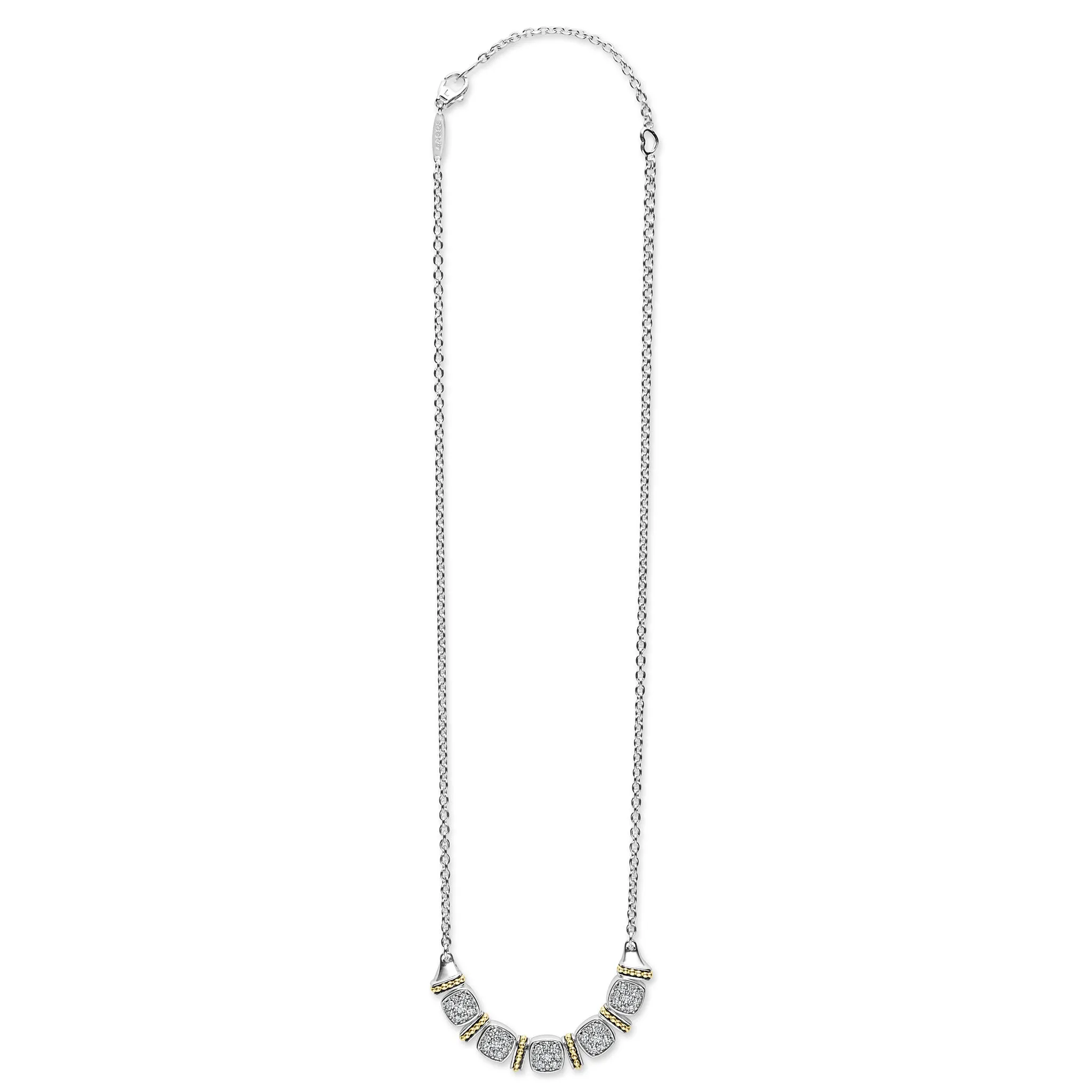 Rittenhouse Two-Tone Five Station Diamond Necklace