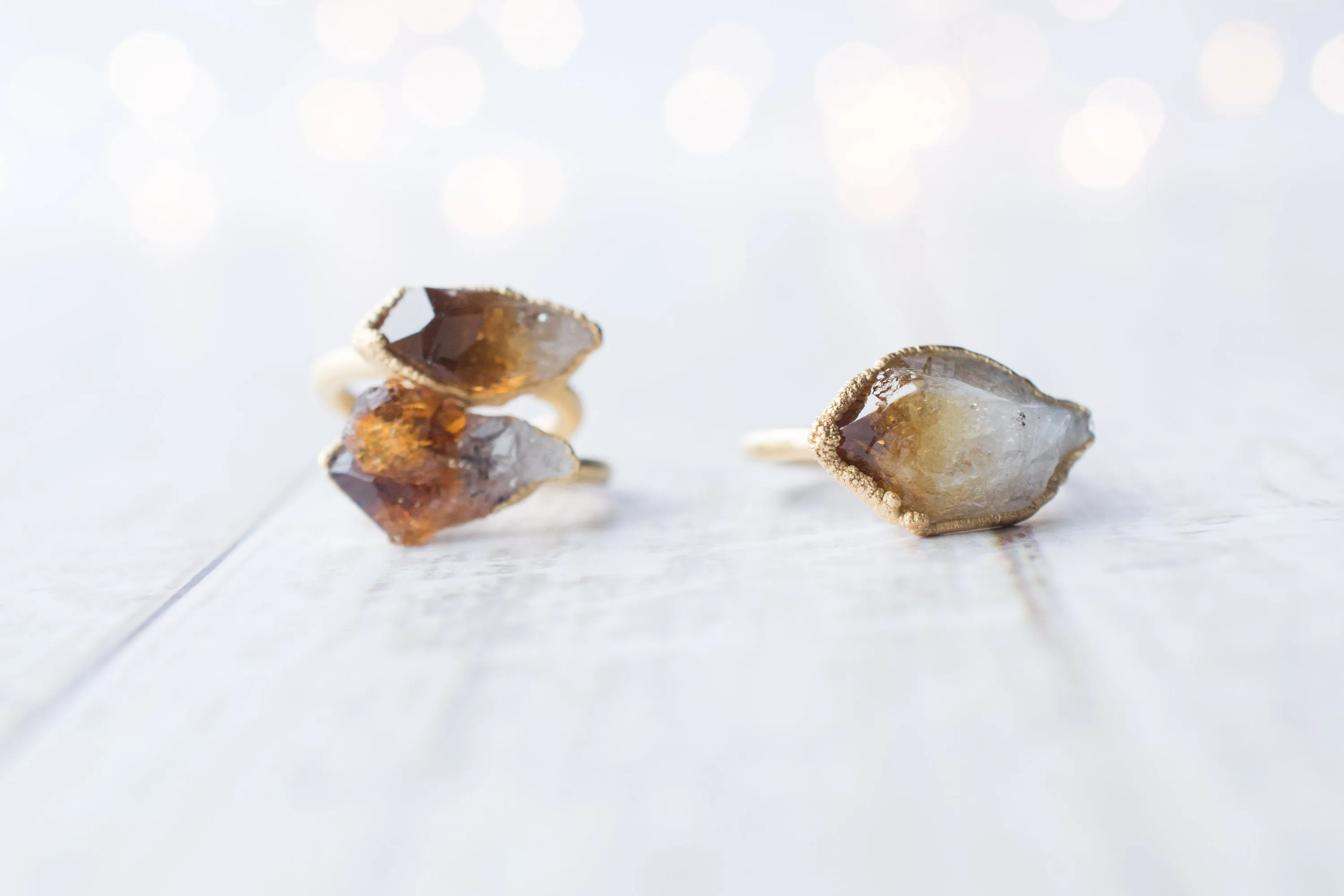 SALE Gold Citrine ring | Natural citrine ring