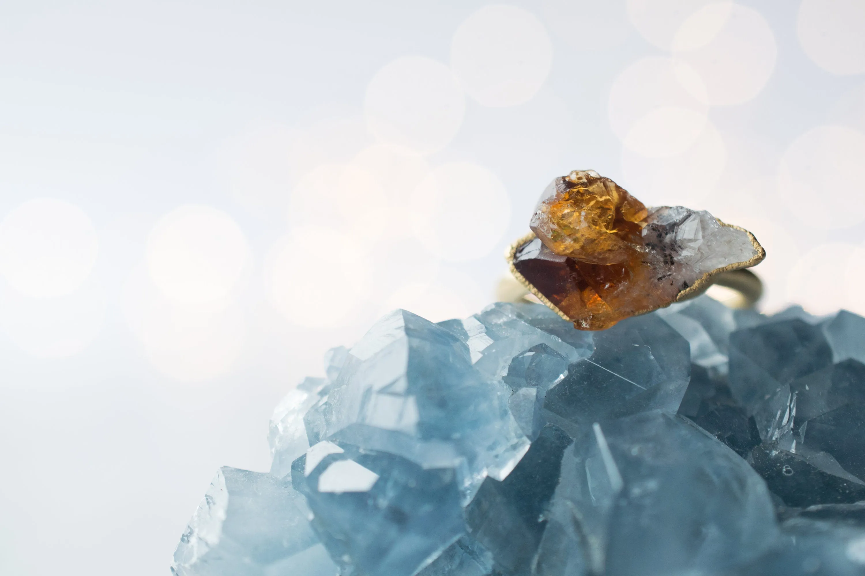 SALE Gold Citrine ring | Natural citrine ring