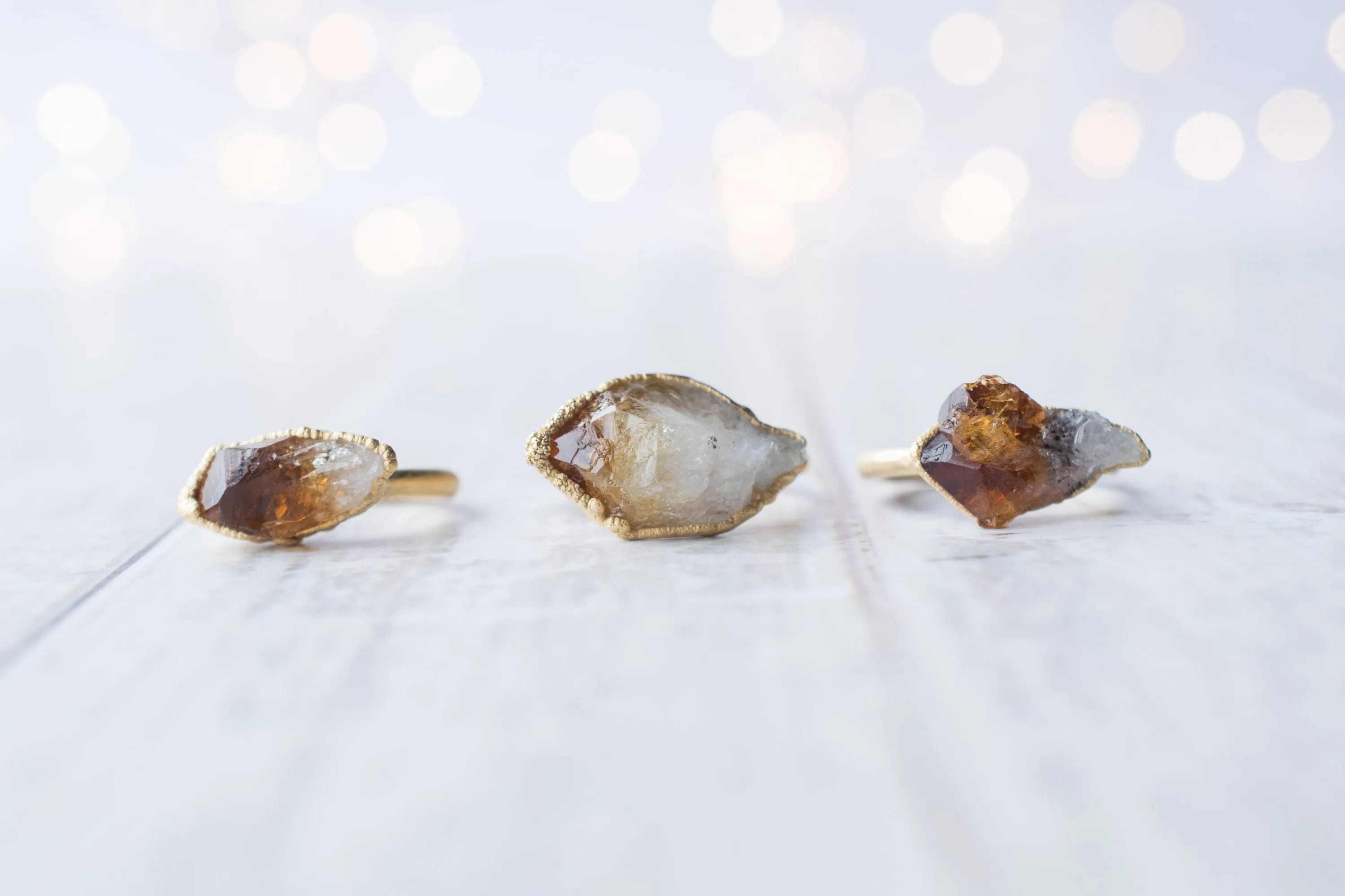 SALE Gold Citrine ring | Natural citrine ring