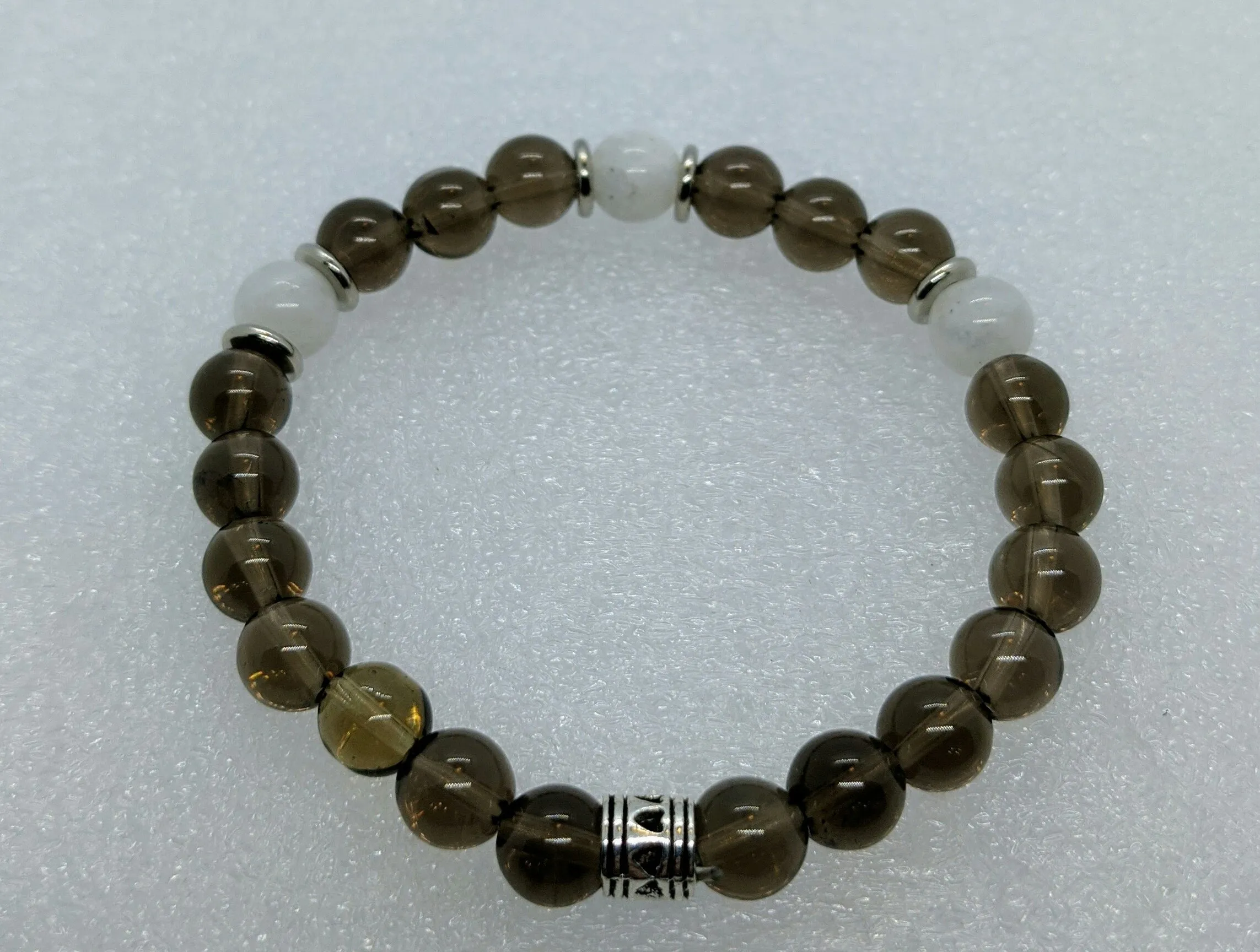 Smokey Quartz & Moonstone Bracelet.