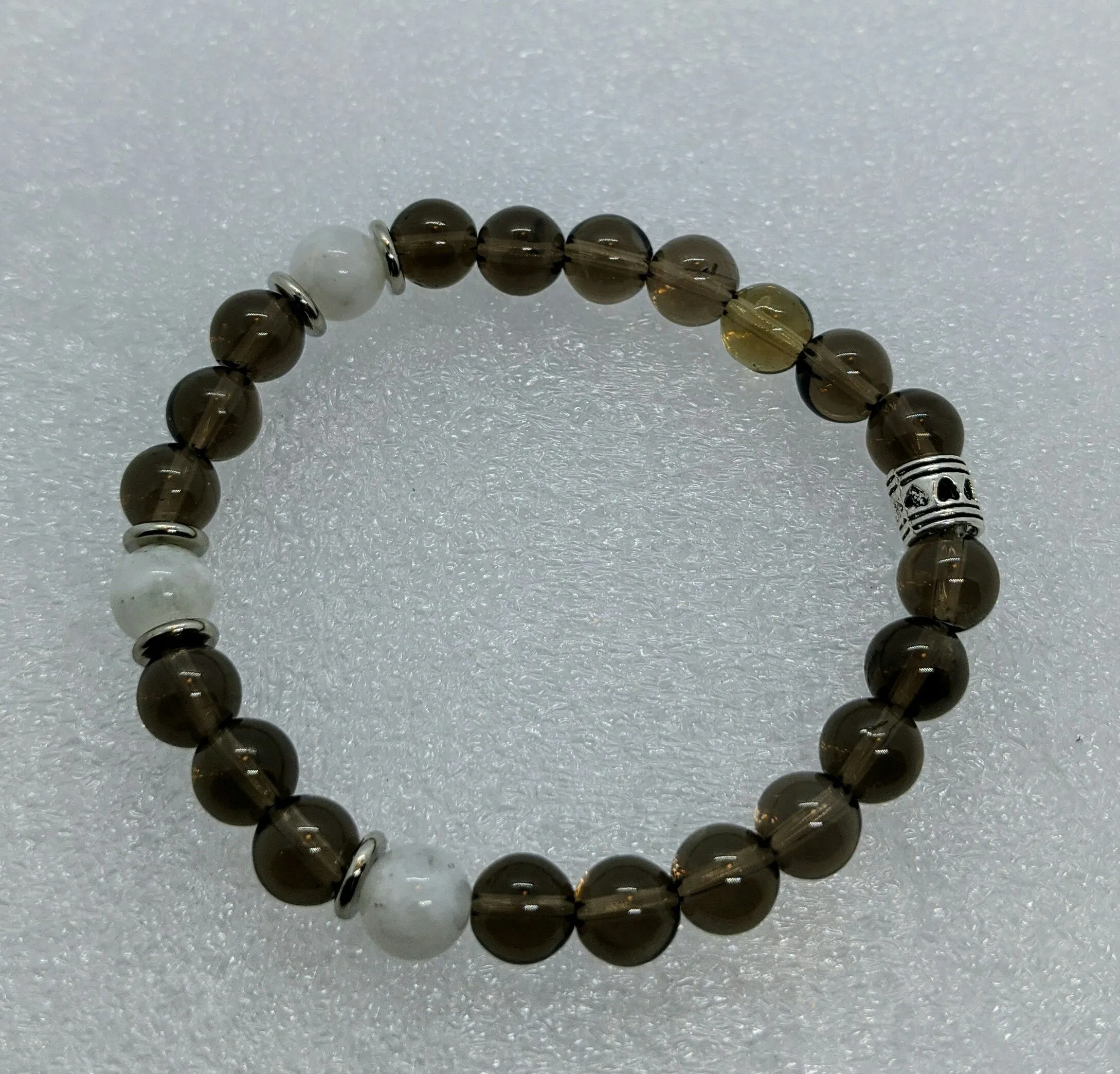 Smokey Quartz & Moonstone Bracelet.