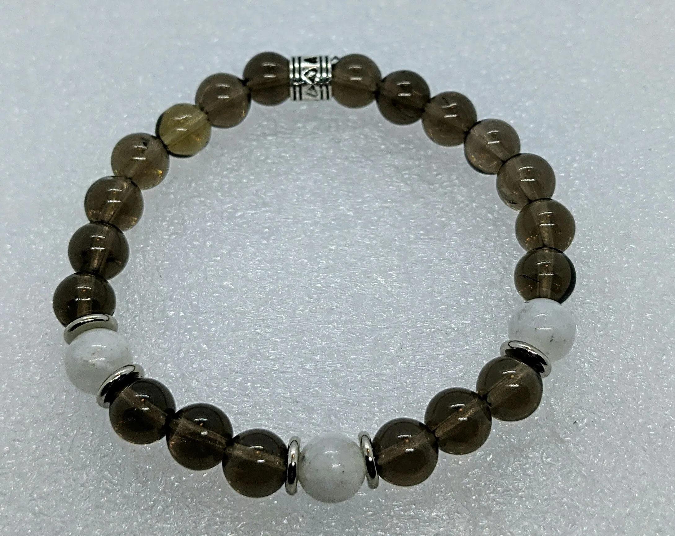 Smokey Quartz & Moonstone Bracelet.
