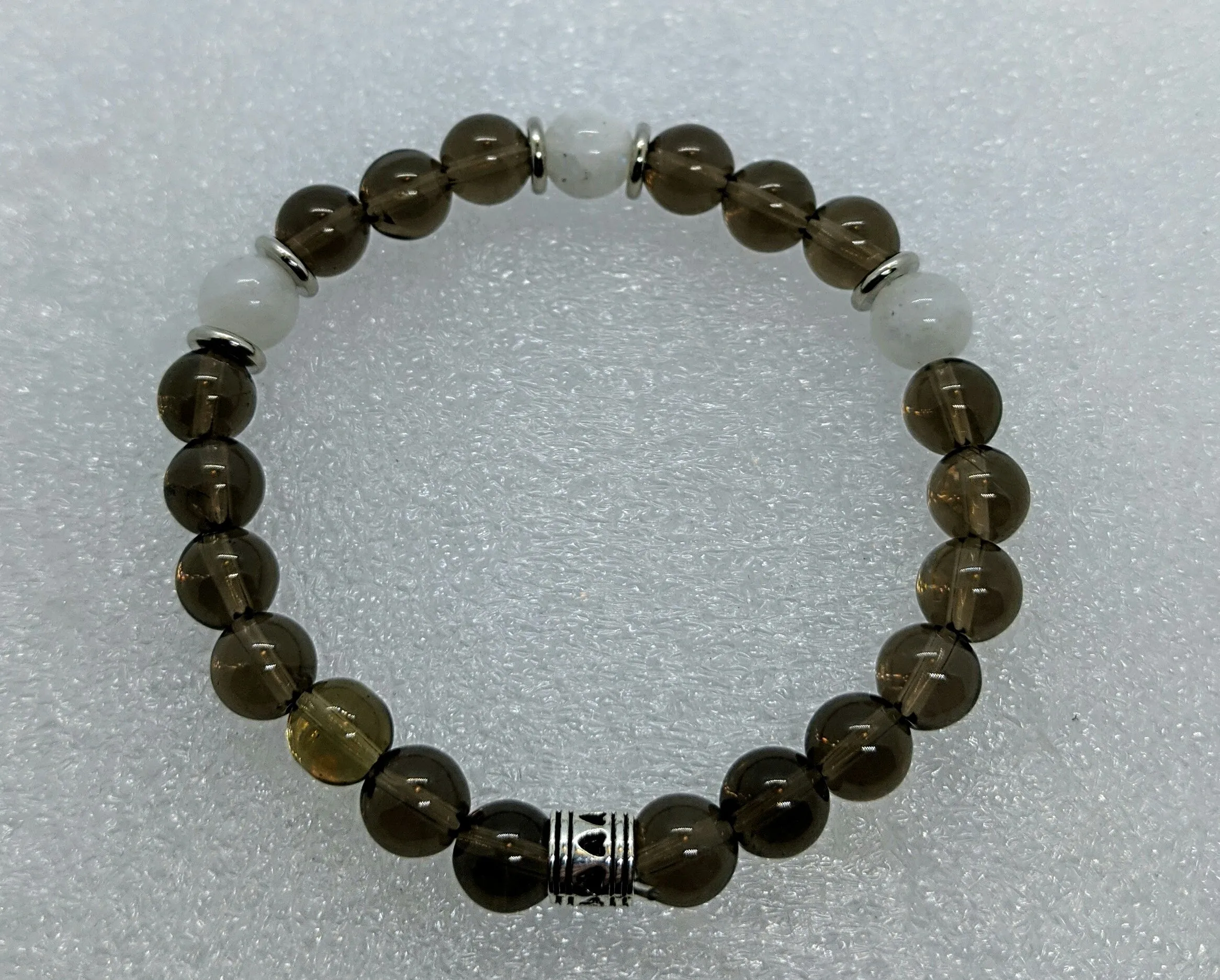 Smokey Quartz & Moonstone Bracelet.