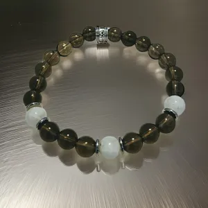 Smokey Quartz & Moonstone Bracelet.