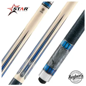 Star Blue and Grey Pearl Cue - SP03