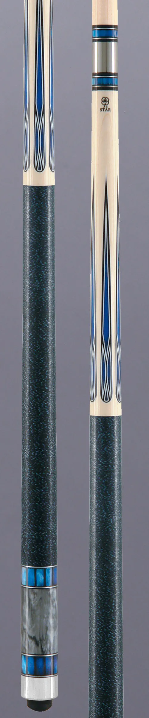 Star Blue and Grey Pearl Cue - SP03