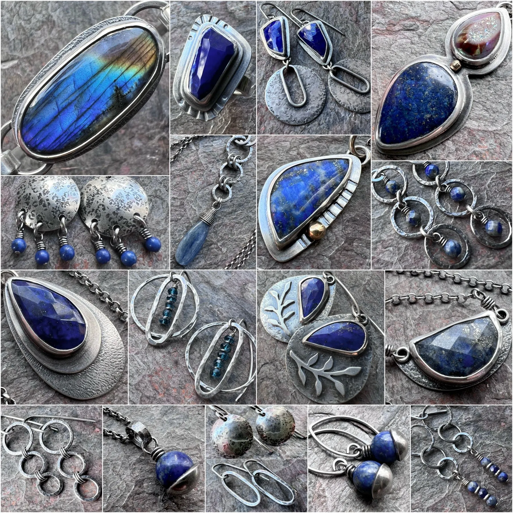 Sterling Silver Lapis Necklace