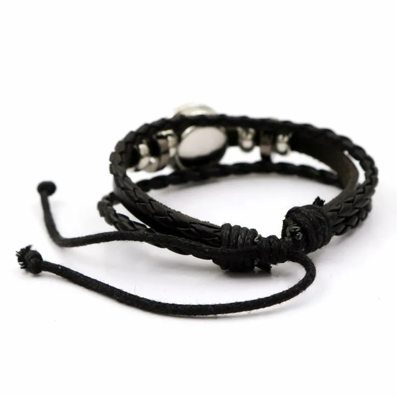 Time Stone Hand Weaving Bracelet European And American Beaded Jewelry