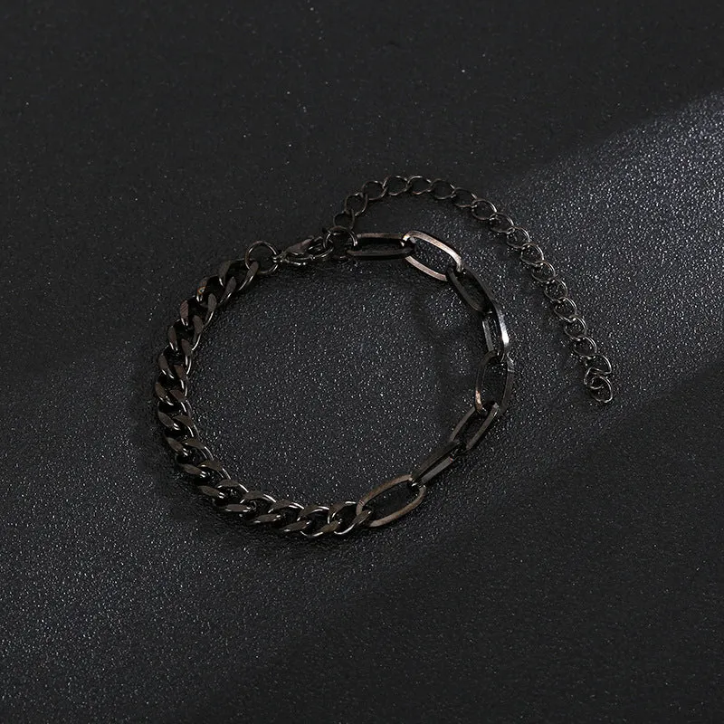 U-Shaped Horseshoe Square Buckle Rhinestone Bracelet