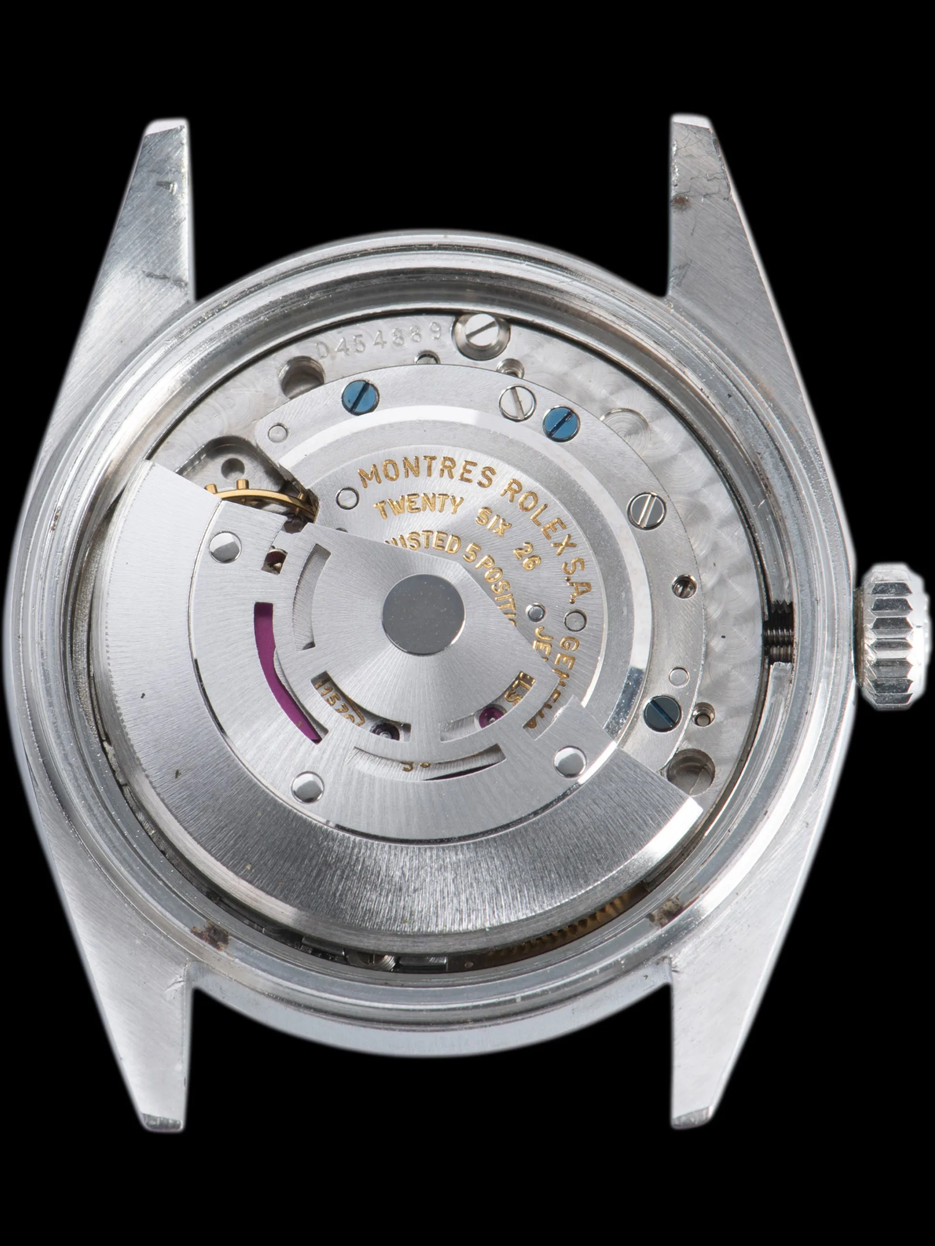 *Unpolished* 1968 Rolex Datejust (Ref. 1603) Black "Confetti" Dial W/ Double Punched Papers