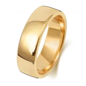 Wedding Band 9K Soft Court 6 mm-1.8 Wedding  Ring W136H