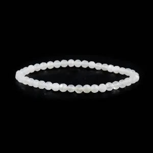 White Moonstone Faceted 4mm
