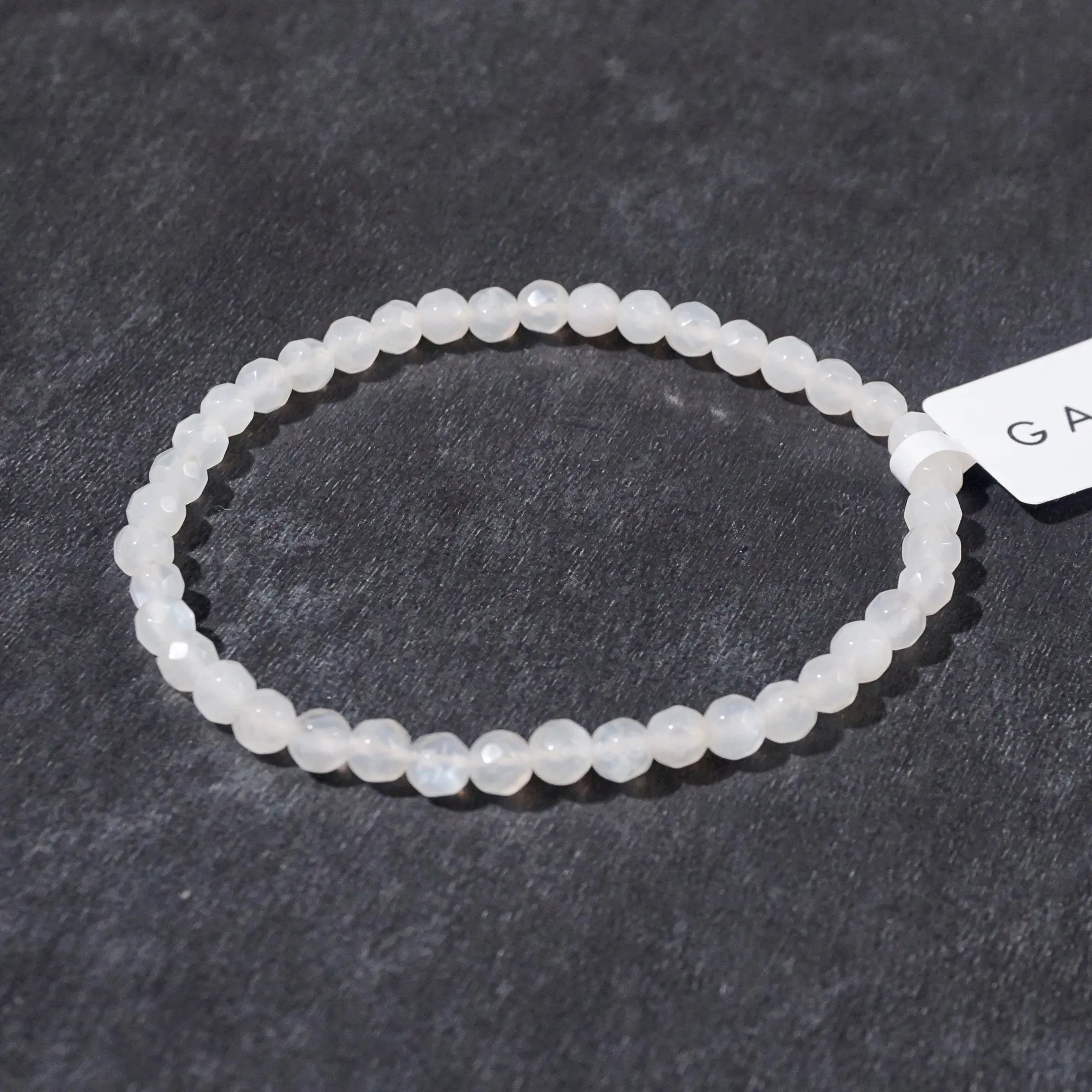 White Moonstone Faceted 4mm